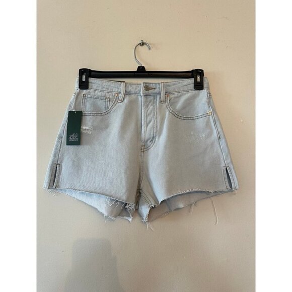 Women Super High Rise Cut Off Jean Shorts - Wild Fable - Light Wash Size 4 NWT - Picture 2 of 5